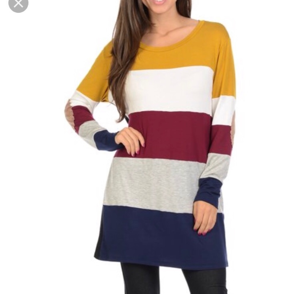 Mustard  Color Block Tunic *MAKE AN OFFER*